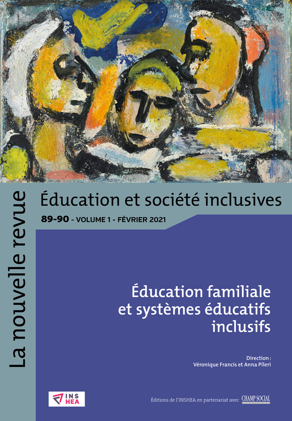 Couverture de la nouvelle revue " Éducation et société inclusives, numéro 89-90 "