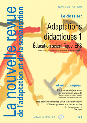 Couverture de La nouvelle revue de l'adaptation et de la scolarisation, n°33