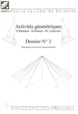 Couverture de l'ouvrage "Activités géométriques n° 2", illustrée de formes géométriques