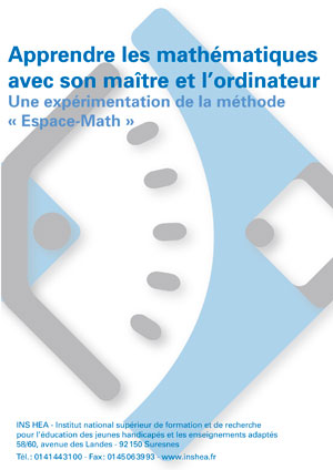 Jaquette du film "Apprendre les mathématiques avec son maître et l'ordinateur. Une expérimentation de la méthode « Espace-Math »", illustrée par le logo de l'INS HEA.